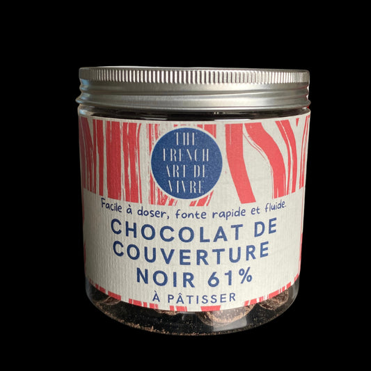 Chocolat de couverture noir 61%