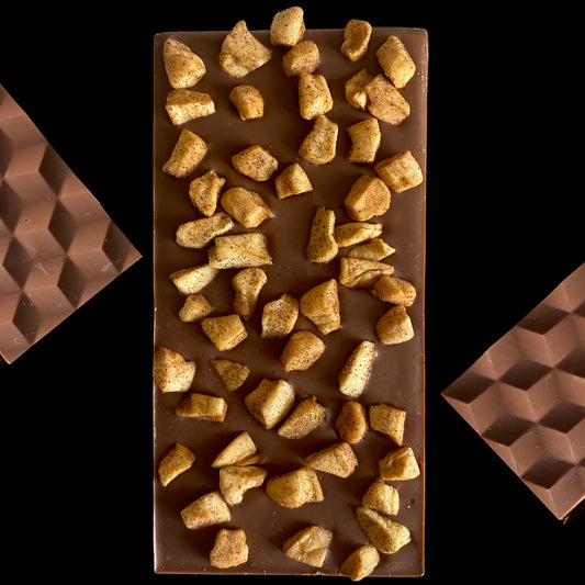 Tablette de chocolat au lait POMME CANNELLE